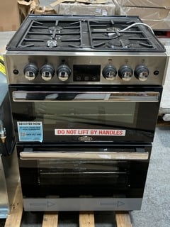 BELLING DOUBLE GAS COOKER WITH HOB IN BLACK : MODEL BELCOOKCENTRE60G - RRP £899: LOCATION - A2