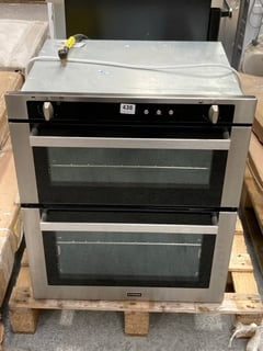 STOVES BUILT IN DOUBLE GAS COOKER IN STAINLESS STEEL AND BLACK : MODEL STSGB700PS - RRP £618: LOCATION - A2