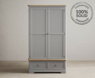 FELTON/YAXLEY/BRIDSTOW LIGHT GREY DOUBLE WARDROBE - RRP £899: LOCATION - A3