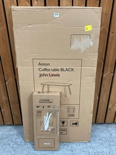 JOHN LEWIS & PARTNERS ANTON COFFEE TABLE IN BLACK RRP - £129: LOCATION - A2