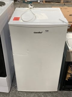 COMFEE 93 LITRE UNDER COUNTER FRIDGE IN WHITE MODEL NO RDC93WH1 - RRP £145: LOCATION - A7