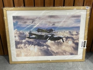 AVIATION PRINT IN GOLD FRAME: LOCATION - A6