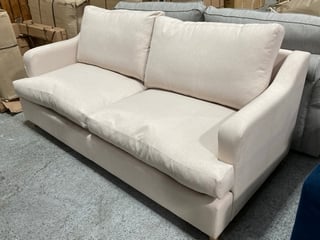 THE ATWORTH 3.5 SEATER SOFA BED IN NATURAL FABRIC - RRP £1355: LOCATION - D3