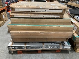 (COLLECTION ONLY) PALLET OF ASSORTED TVS - PCB BOARDS REMOVED - SPARES & REPAIRS TO INCLUDE TCL 43C641KX7 43" ANDROID TV: LOCATION - A7