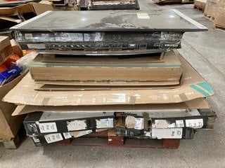 (COLLECTION ONLY) PALLET OF ASSORTED TVS - PCB BOARDS REMOVED - SPARES & REPAIRS TO INCLUDE HISENSE 50E6KTUK 50" 4K HDR SMART TV: LOCATION - A8