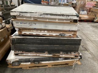 (COLLECTION ONLY) PALLET OF ASSORTED TVS - PCB BOARDS REMOVED - SPARES & REPAIRS TO INCLUDE TOSHIBA 50UF3D53DB 50" 4K HDR FIRE TV: LOCATION - A8