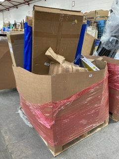 PALLET OF ASSORTED ITEMS TO INCLUDE SAFETY 1ST U-PRESSURE FIT FLAT STEP SAFETY GATE: LOCATION - B2 (KERBSIDE PALLET DELIVERY)