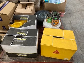 (COLLECTION ONLY) PALLET OF ASSORTED HOME IMPROVEMENT ITEMS TO INCLUDE EVER BUILD WATER SEAL 5L: LOCATION - B5