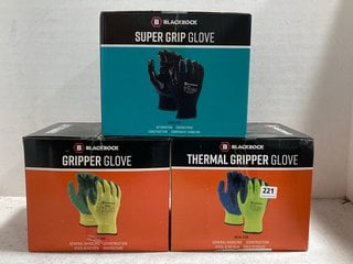 QTY OF BLACKROCK GRIPPER GLOVES TO INCLUDE QTY OF BLACKROCK SUPER GRIP GLOVES & QTY OF BLACKROCK THERMAL GRIPPER GLOVES: LOCATION - BR16