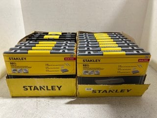 QTY OF STANLEY 53 PIECE UTILITY KNIVES SETS (PLEASE NOTE: 18+YEARS ONLY. ID MAY BE REQUIRED): LOCATION - BR16