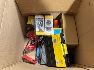 QTY OF ASSORTED HOME IMPROVEMENT ITEMS TO INCLUDE STANLEY 53 PIECE UTILITY KNIVES SET (PLEASE NOTE: 18+YEARS ONLY. ID MAY BE REQUIRED): LOCATION - BR16