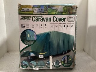 MAYPOLE BREATHABLE CARAVAN COVER FITS 5M TO 5.6M LONG: LOCATION - BR17