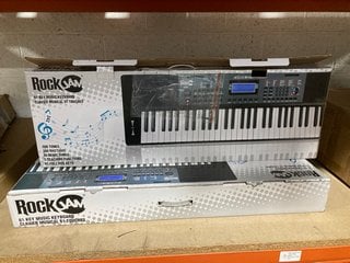 2 X ROCKJAM 61 KEY MUSIC KEYBOARDS: LOCATION - BR17