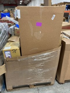 PALLET OF ASSORTED ITEMS TO INCLUDE BI-OFFICE CORK NOTICE BOARD: LOCATION - B6 (KERBSIDE PALLET DELIVERY)