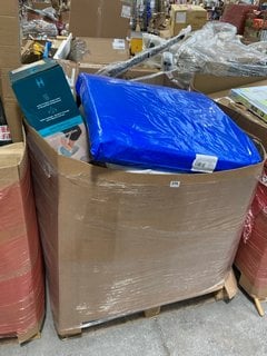 PALLET OF ASSORTED ITEMS TO INCLUDE HOMEDICS 4 IN 1 RELAXATION LUXURY FOOT SPA WITH HEATER: LOCATION - B6 (KERBSIDE PALLET DELIVERY)