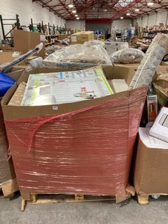 PALLET OF ASSORTED ITEMS TO INCLUDE LINDAM SURE SHUT PORTE BABY SAFETY GATE: LOCATION - B6 (KERBSIDE PALLET DELIVERY)