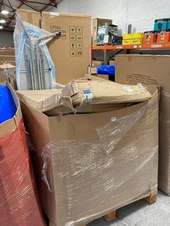 PALLET OF ASSORTED ITEMS TO INCLUDE MIDEA FAN HEATER: LOCATION - B6 (KERBSIDE PALLET DELIVERY)