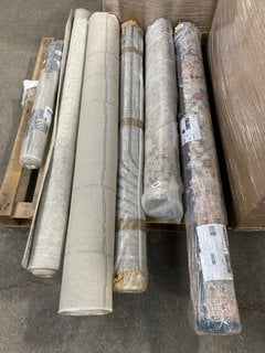 PALLET OF ASSORTED RUGS IN VARIOUS SIZES TO INCLUDE SURYA LILLIAN COLLECTION LARGE RUG: LOCATION - B7