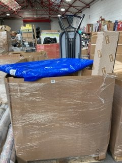 PALLET OF ASSORTED ITEMS TO INCLUDE MOTHER NURTURE FIBRE COT MATTRESS: LOCATION - B7 (KERBSIDE PALLET DELIVERY)