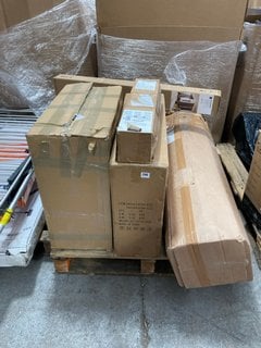 PALLET OF ASSORTED HOUSEHOLD ITEMS TO INCLUDE VADANIA SWING CORNER: LOCATION - B7