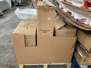 PALLET OF ASSORTED ITEMS TO INCLUDE SAMSUNG SMART MICROWAVE OVEN IN BLACK: LOCATION - B8 (KERBSIDE PALLET DELIVERY)