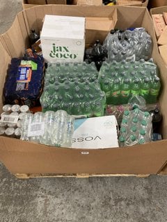 (COLLECTION ONLY) PALLET OF ASSORTED DRINKS TO INCLUDE PEPSI MAX NO SUGAR 2L - BBE: 24/11/2024 TO INCLUDE QTY OF MOUNTAIN DEW CITRUS BLAST 500ML - BBE: 24/11/24: LOCATION - B9