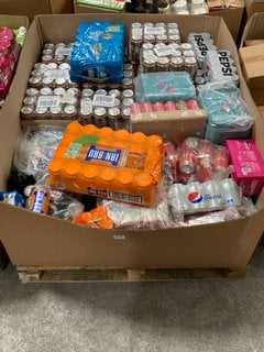 (COLLECTION ONLY) PALLET OF ASSORTED DRINKS TO INCLUDE QTY OF IRN BRU 330ML - BBE: 07/2025: LOCATION - B9