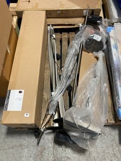 PALLET OF ASSORTED FLOOR LAMPS TO INCLUDE JOHN LEWIS & PARTNERS DEVON FLOOR LAMP IN MATT WHITE FINISH: LOCATION - A2