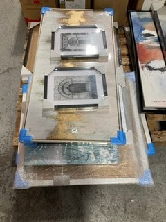 PALLET OF ASSORTED ARTWORK TO INCLUDE JOHN LEWIS & PARTNERS GLIMMER SE BY JULIA PURINTON: LOCATION - A3 (KERBSIDE PALLET DELIVERY)