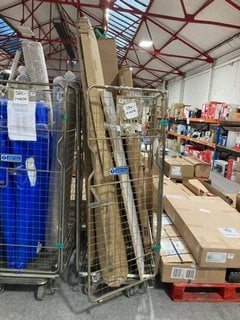 CAGE OF ASSORTED ITEMS TO INCLUDE VIDA DESIGN MILTON RADIATOR COVER IN WHITE ( CAGE NOT INCLUDED ): LOCATION - A3 (KERBSIDE PALLET DELIVERY)