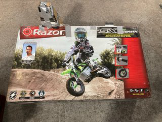 (COLLECTION ONLY) RAZOR SX 350 MCGRATH ELECTRIC MOTOCROSS BIKE: LOCATION - A4