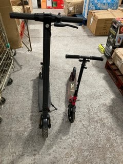 (COLLECTION ONLY) BUSBI ELECTRIC SCOOTER IN BLACK TO INCLUDE ZINC MANUAL SCOOTER: LOCATION - A4