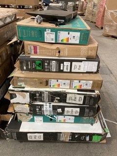 (COLLECTION ONLY) PALLET OF ASSORTED TVS - PCB BOARDS REMOVED - SPARES & REPAIRS TO INCLUDE HISENSE 43A7100FTUK 43" 4K UHD TV: LOCATION - A6