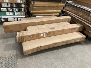 PALLET OF ASSORTED FURNITURE ITEMS TO INCLUDE VIDA DESIGNS VERONICA DOUBLE OTTOMAN BED IN SILVER CRUSHED VELVET (BOXES 3 OF 3): LOCATION - A7 (KERBSIDE PALLET DELIVERY)