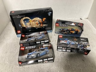 5 X LEGO SET ITEMS TO INCLUDE 3 X FAST & FURIOUS NISSAN SKYLINE LEGO SETS: LOCATION - WA4