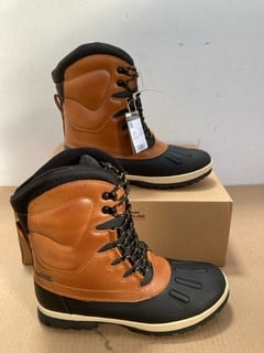 MOUNTAIN WAREHOUSE ARCTIC THERMAL EXTREME WATERPROOF SNOW BOOTS IN BROWN - UK 8: LOCATION - C3