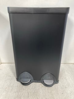 DIHL TWIN PEDAL RECYCLING BIN IN BLACK: LOCATION - C3