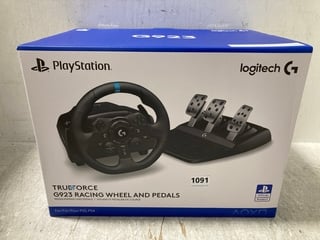 PLAYSTATION TRUE FORCE G923 RACING WHEEL & PEDALS FOR PS4/PS5 - RRP £269.99: LOCATION - C1