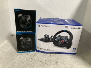 3 X LOGITECH ITEMS TO INCLUDE LOGITECH G29 DRIVING FORCE FOR PLAYSTATION: LOCATION - WA5