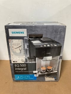 SIEMENS EQ.500 INTEGRAL FULLY AUTOMATIC ESPRESSO MACHINE - RRP £2,199: LOCATION - WA6