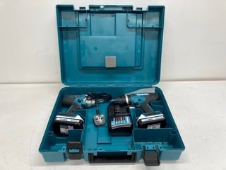 MAKITA DK18922A 18V HP488/TD127 G-SERIES TWIN PACK CORDLESS IMPACT DRIVER TWIN PACK WITH 2X 2AH BATTERIES - RRP £224.93: LOCATION - BOOTH