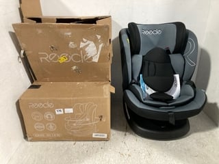 REECLE 360 SWIVEL ISOFIX CHILDRENS CAR SEAT IN BLACK - RRP £125.99: LOCATION - WA10