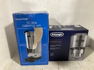 DELONGHI DEDICA STYLE ESPRESSO & CAPPUCINO COFFEE MAKER TO ALSO INCLUDE LLOYTRON 10 LITRE CATERING URN IN STAINLESS STEEL: LOCATION - WA10