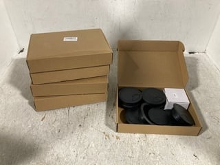 5 X BOXES OF 8 DUDUZUI DESK CABLE GROMMETS IN BLACK - SIZE 80MM: LOCATION - A15