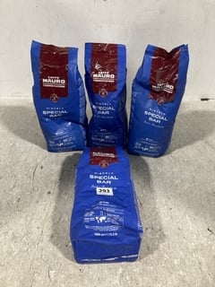 4 X CAFFE MAURO 1KG MISCELA SPECIAL BAR COFFEE BEANS - BBE: 04.2026: LOCATION - A13