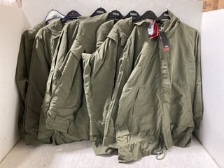 7 X KLASS WOMENS GREEN JACKETS IN VARIOUS SIZES - COMBINED RRP:£350: LOCATION - A6