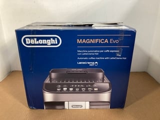 DELONGHI MAGNIFICA EVO AUTOMATIC COFFEE MACHINE WITH LATTE CREMA HOT - RRP £349: LOCATION - A2