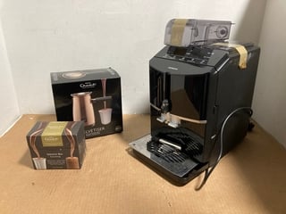 HOTEL CHOCOLAT VELVETISER DRINKING CHOCOLATE SYSTEM TO ALSO INCLUDE SIEMENS EQ300 BEAN TO CUP COFFEE MACHINE IN BLACK: LOCATION - A1