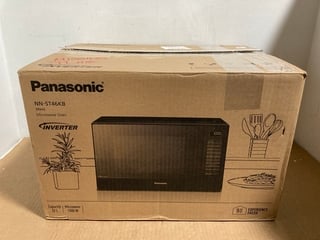 PANASONIC MICROWAVE OVEN IN BLACK - MODEL: NN-ST46KB: LOCATION - A1