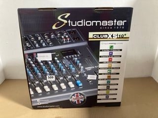 STUDIOMASTER CLUB XS 10 INPUT MIXING CONSOLE RRP £180: LOCATION - B2